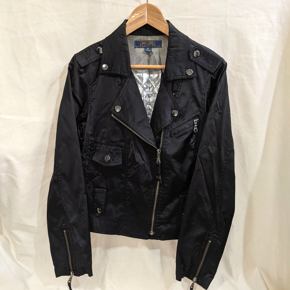 Millard Fillmore Black Biker Jacket